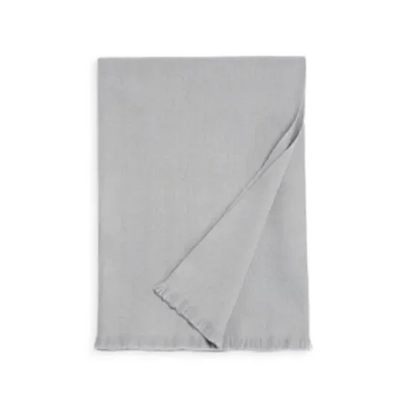 Hudson Park Cashmere/Lambswool Grey Throw, NWT